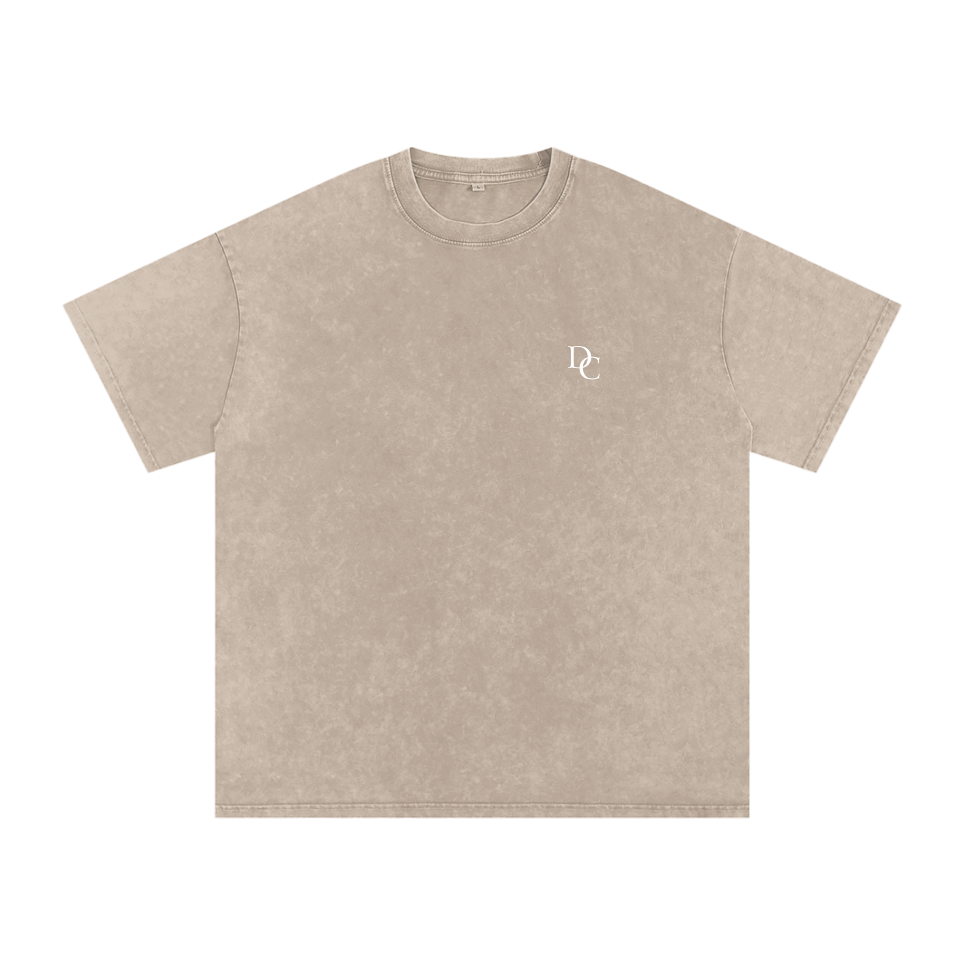 Don Chevere Asphalt Oversized Essential Tee, 100% cotton, washed effect, crew neck, short sleeves, loose fit.
