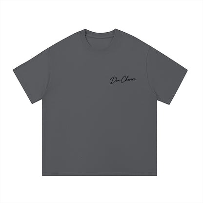 Don Chevere black 100% cotton unisex short sleeve t-shirt with round neck and printed logo.