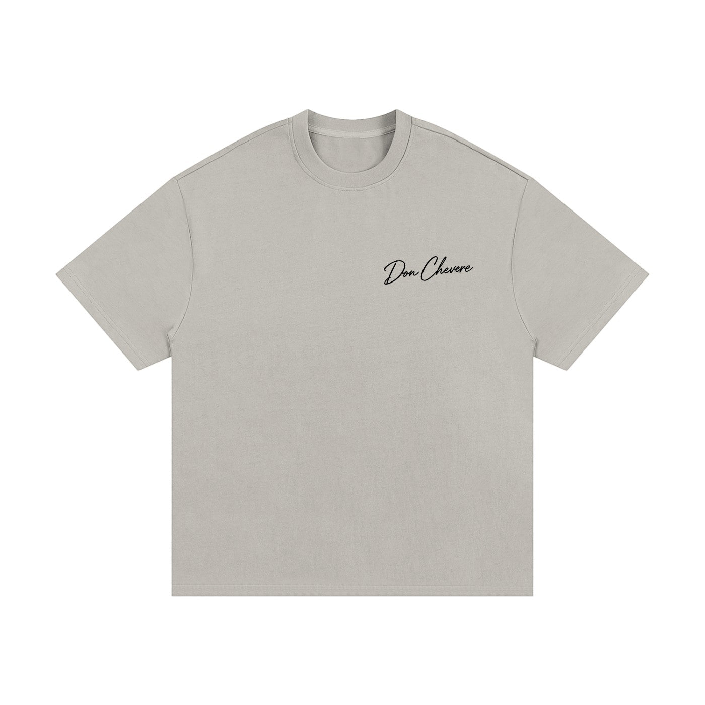 Don Chevere oversized heavy tee in black, made from 100% cotton with a crew neck and short sleeves.