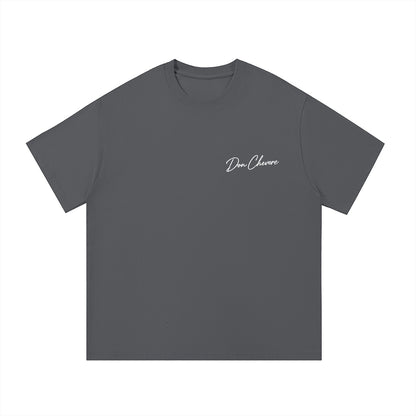 Don Chevere Essential Standard Tee in white, 100% cotton, short sleeve, crew neck, loose fit.
