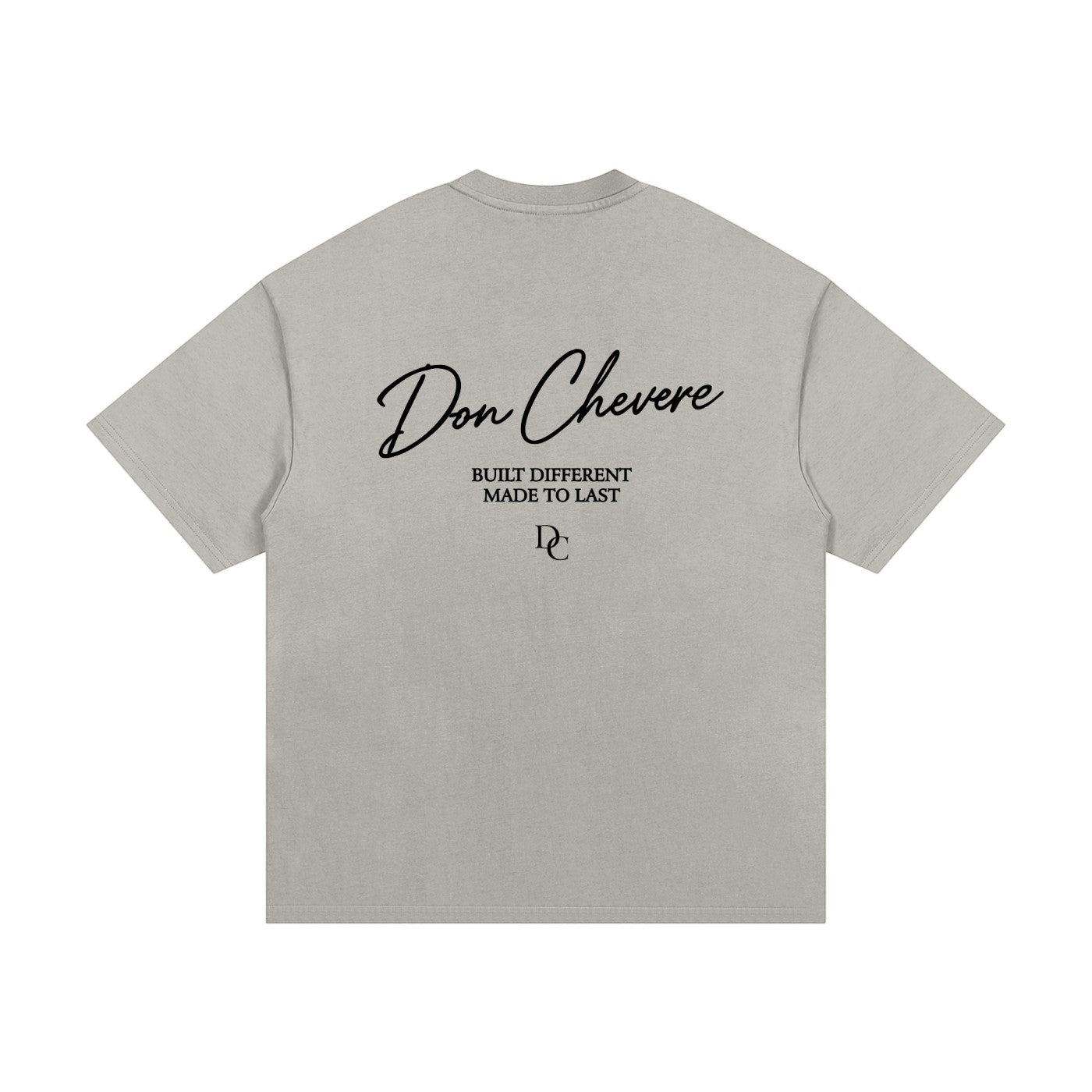 Don Chevere oversized heavy tee in black, made of 100% cotton with a relaxed fit and drop shoulders.