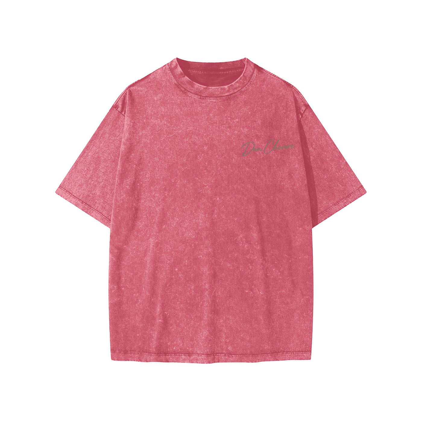 Don Chevere snow washed kids' tee in pink, 100% cotton, short sleeve, crew neck, loose fit.